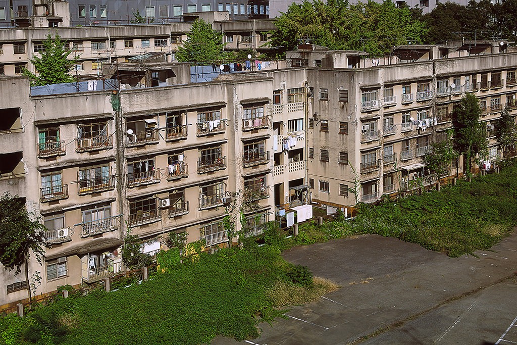 同潤会江戸川アパートメントの建て替え前の外観の写真